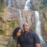 Our Client from Kenya at Ramboda Falls