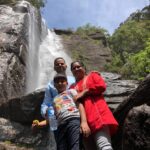 One of the scenic water falls in Sri Lanka